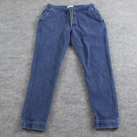 Taylor Stitch Pants Men Small The Apres Jogger Blue Organic Waffle Lounge Casual - Picture 1 of 11